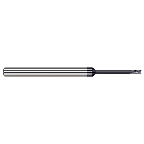 Miniature End Mill - 4 Flute - Square 0.1250" (1/8) Cutter DIA x 0.1870" (3/16) Length of Cut